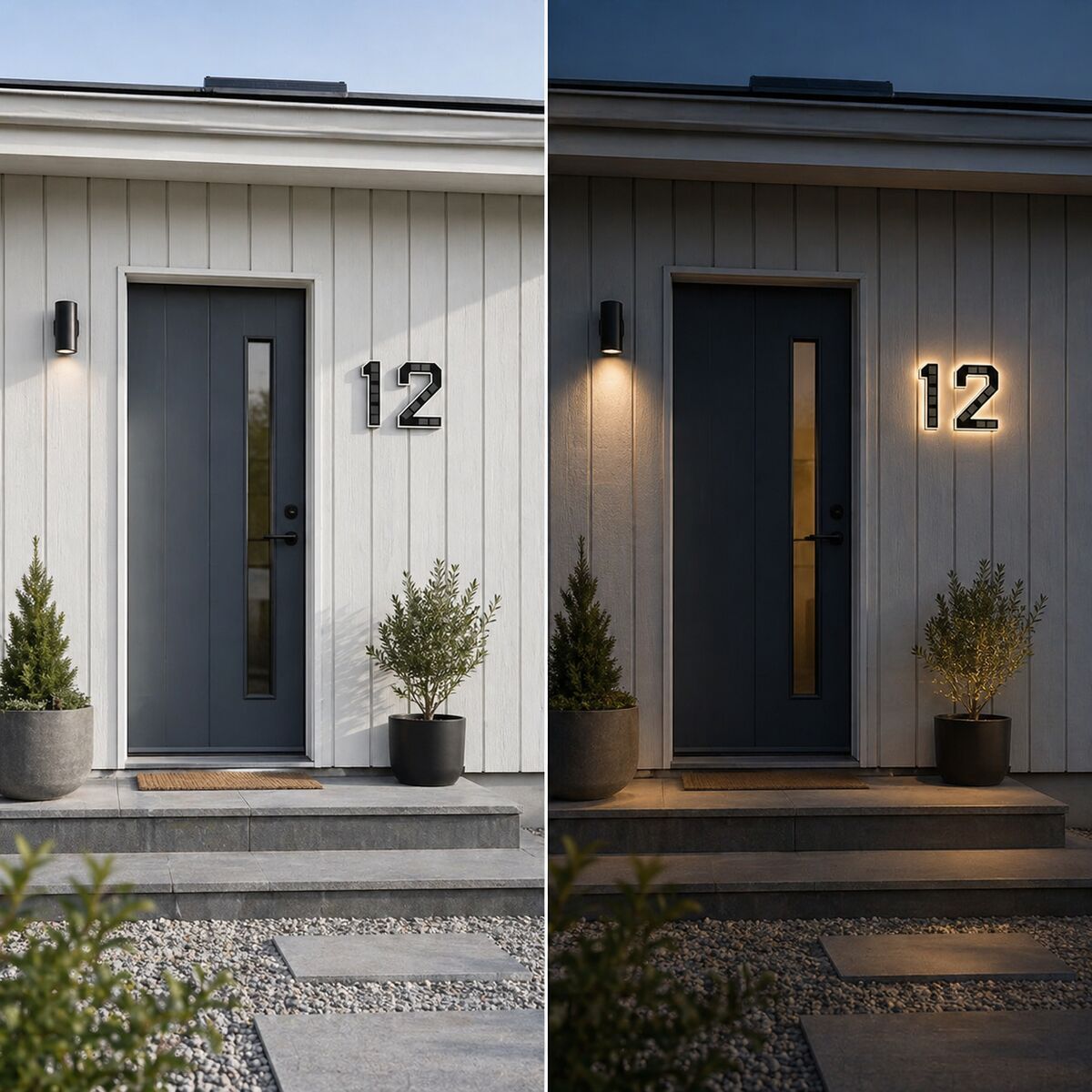 Vindahls Husnummer | Opplyste & Solcelledrevne