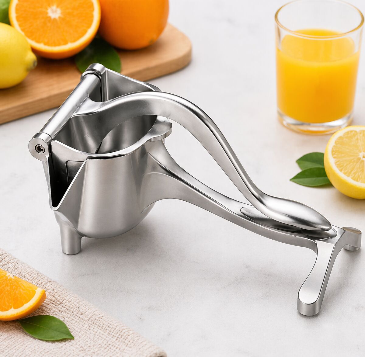 Manuell Juicepress i Rustfritt Stål