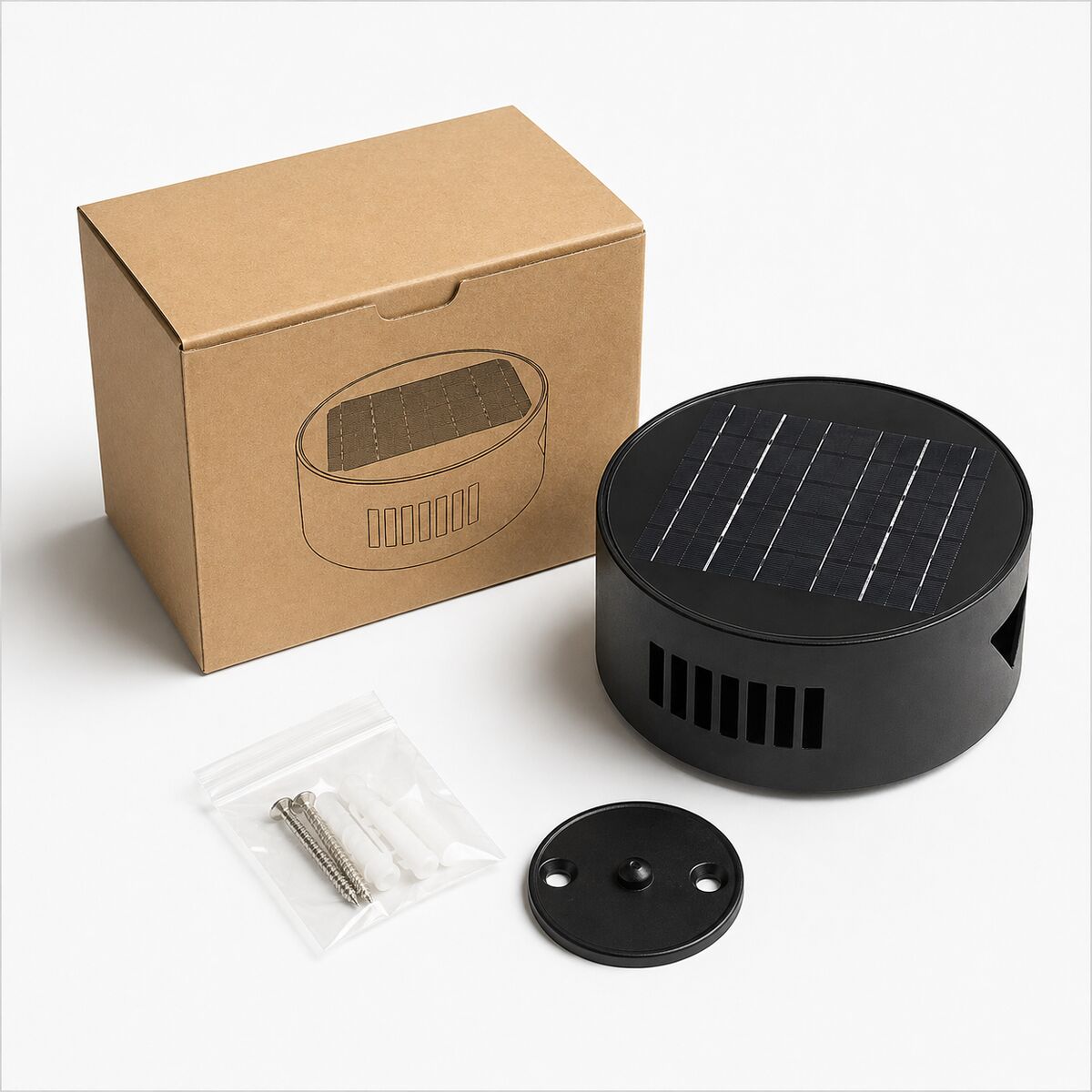 Solkrets | Solcellevegglampe med 360° Rotasjon (2-pakning)