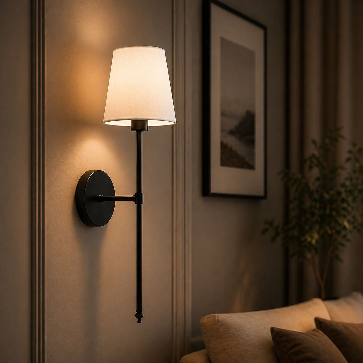 Goldén | Dimbar Vegglampe i Slank Design