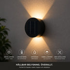 Solkrets | Solcellevegglampe med 360° Rotasjon (2-pakning)