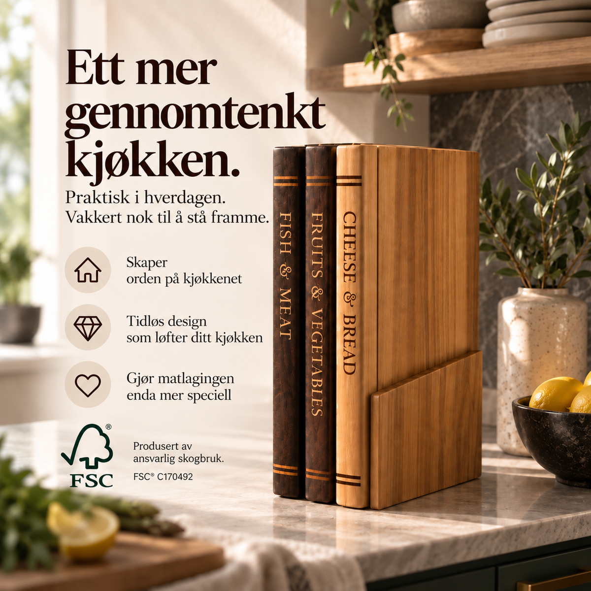 Bokskjærebrettet Sett med 3 | Designed by Vindahls®