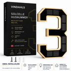 Vindahls Husnummer | Opplyste & Solcelledrevne