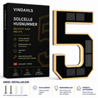 Vindahls Husnummer | Opplyste & Solcelledrevne