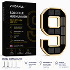 Vindahls Husnummer | Opplyste & Solcelledrevne