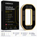 Vindahls Husnummer | Opplyste & Solcelledrevne