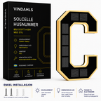 Vindahls Husnummer | Opplyste & Solcelledrevne